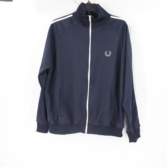 Vintage FRED PERRY Track Jacket Men's Large Sportswear Full Zip Classic logo - Picture 1 of 12